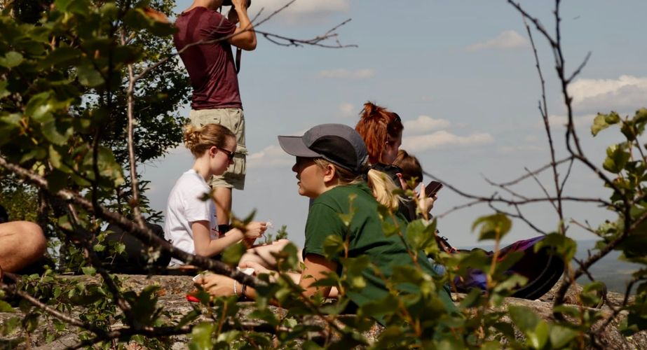 Pauze tijdens het hiken